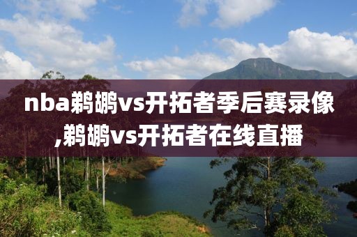 nba鹈鹕vs开拓者季后赛录像,鹈鹕vs开拓者在线直播