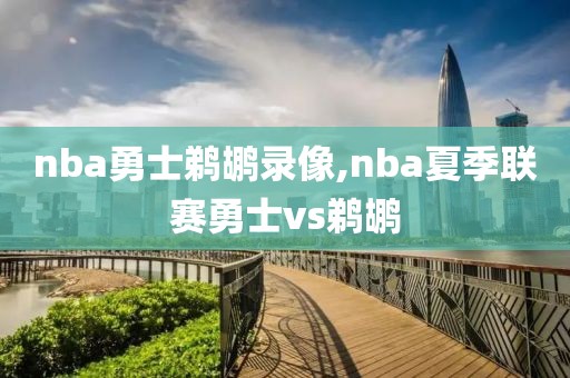 nba勇士鹈鹕录像,nba夏季联赛勇士vs鹈鹕