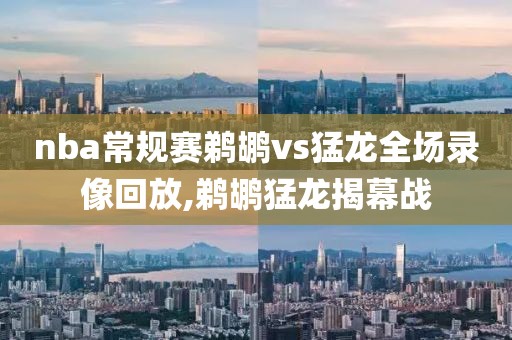 nba常规赛鹈鹕vs猛龙全场录像回放,鹈鹕猛龙揭幕战