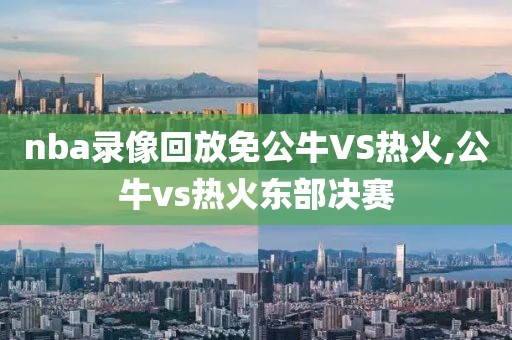 nba录像回放免公牛VS热火,公牛vs热火东部决赛