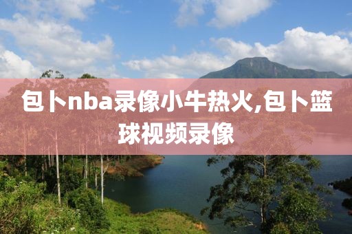 包卜nba录像小牛热火,包卜篮球视频录像
