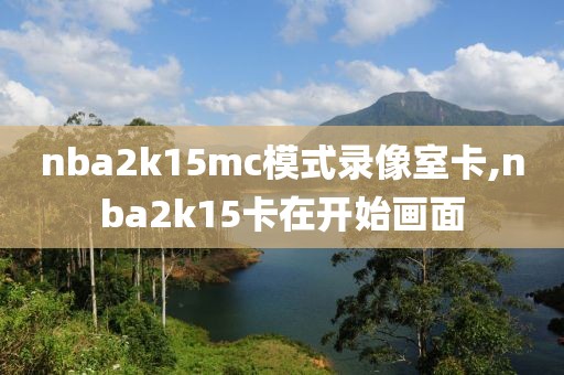 nba2k15mc模式录像室卡,nba2k15卡在开始画面