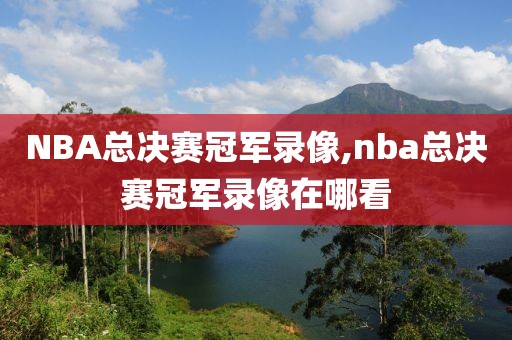 NBA总决赛冠军录像,nba总决赛冠军录像在哪看